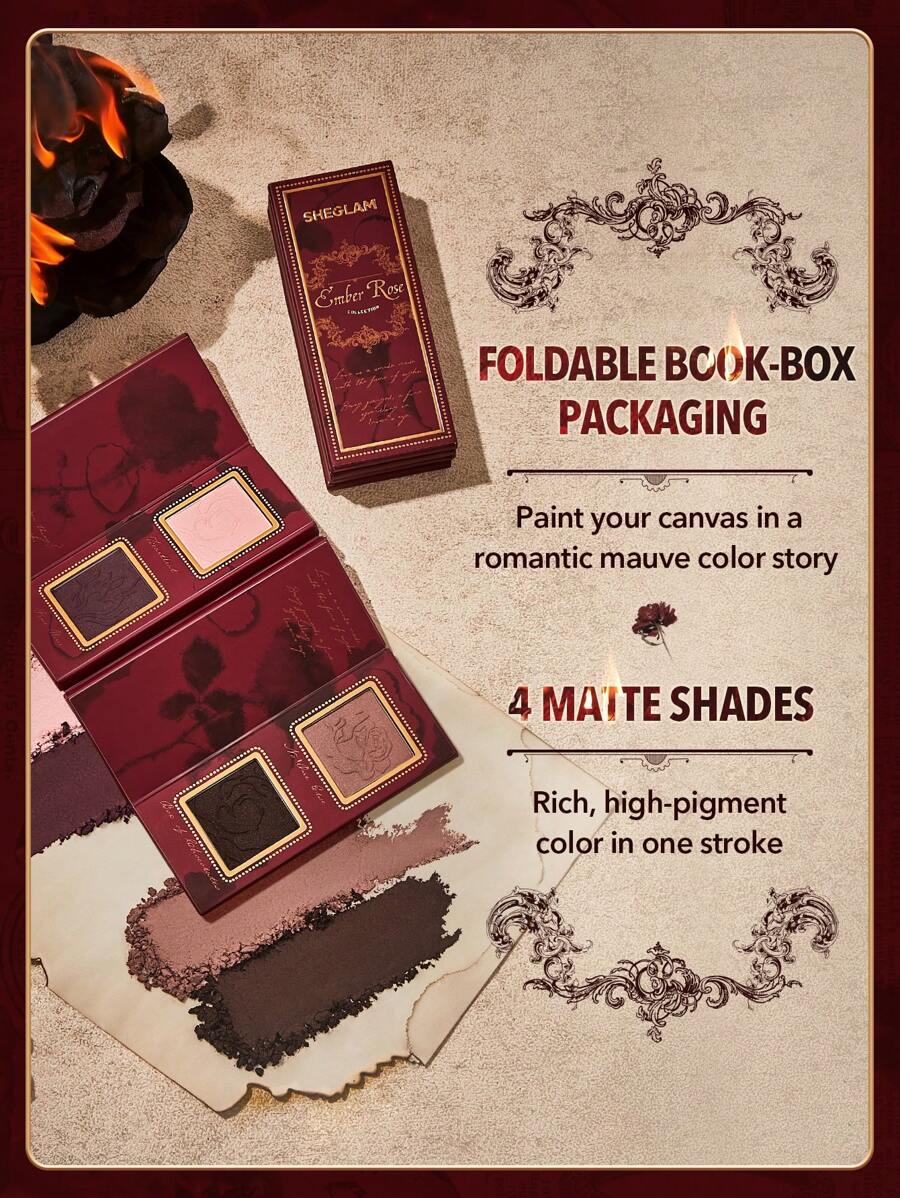 SHEGLAM Ember Rose Burning Devotion Color Palette Multicolor