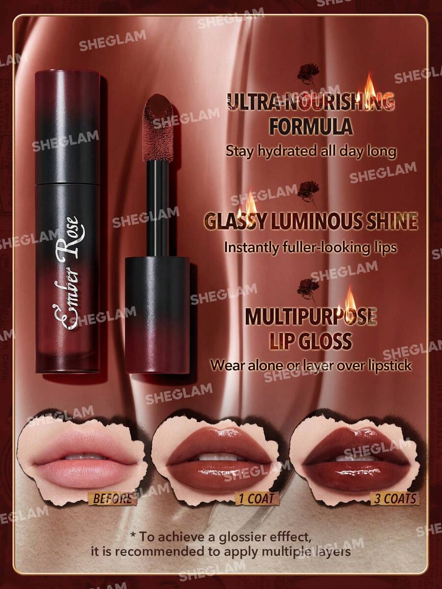 SHEGLAM Ember Rose Immortal Love Lip Gloss