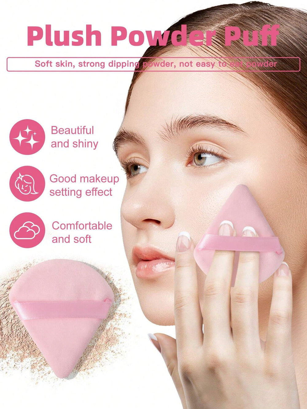 Shein 20pcs Makeup Brush Set &1pc Storage Stand+6PCS Makeup Puff+5PCS Makeup Sponge