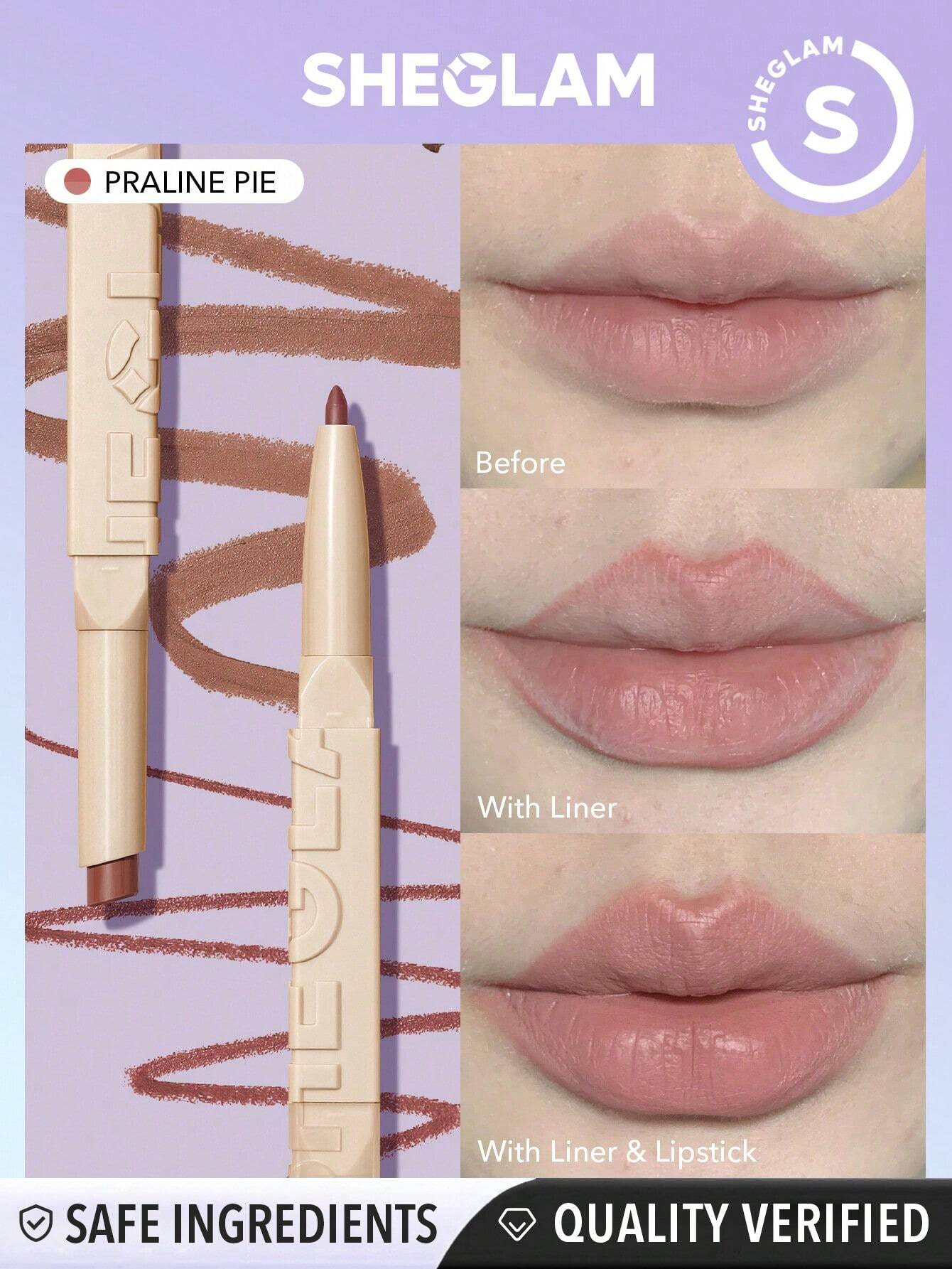 Sheglam Glam 101 Lipstick and Liner Duo