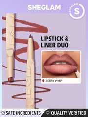 Sheglam Glam 101 Lipstick and Liner Duo