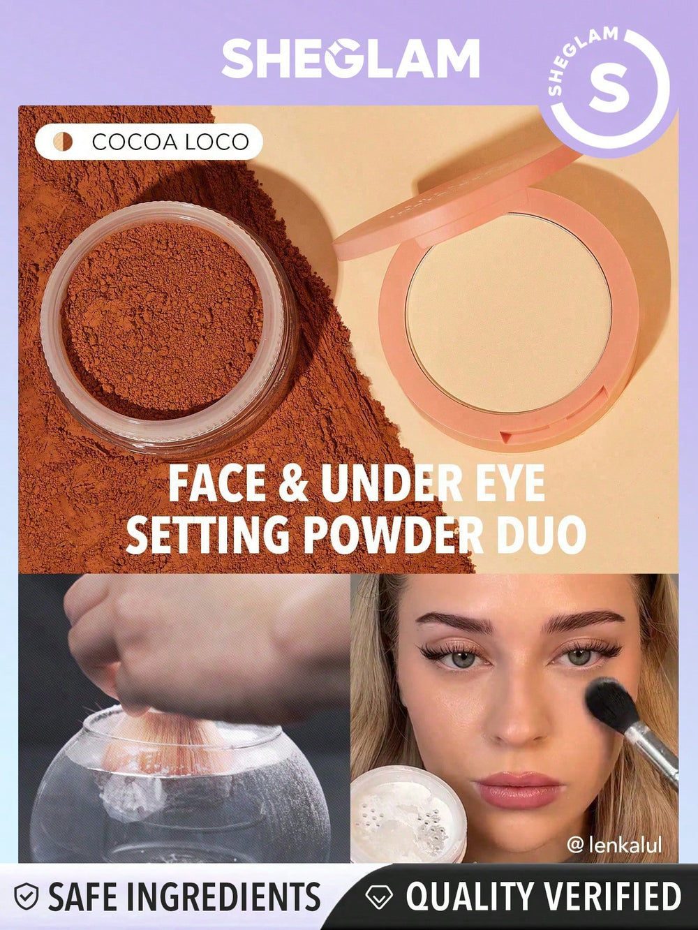 Sheglam Insta Ready Face and Under Eye Setting Powder Duo