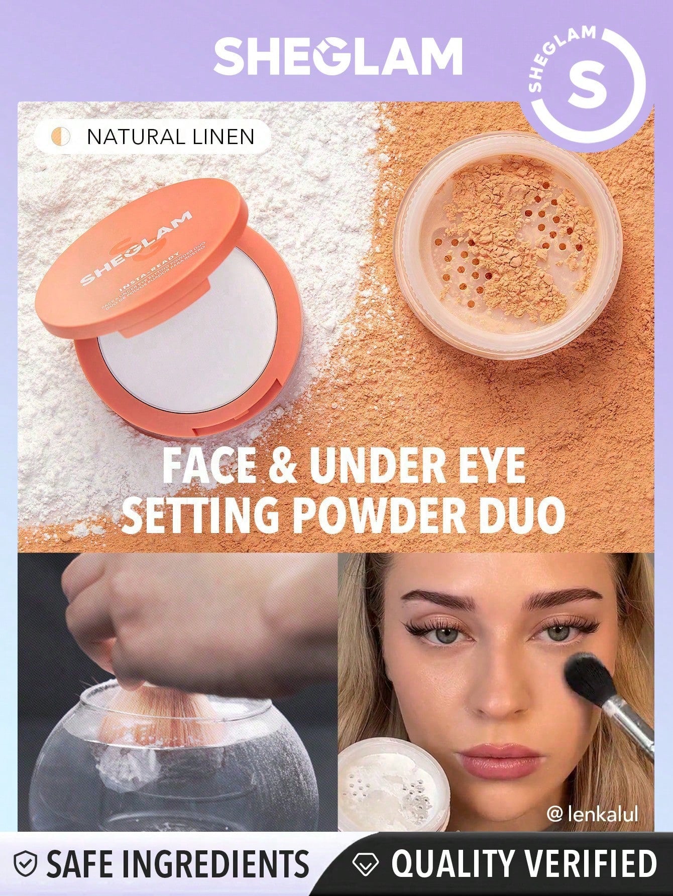 Sheglam Insta Ready Face and Under Eye Setting Powder Duo