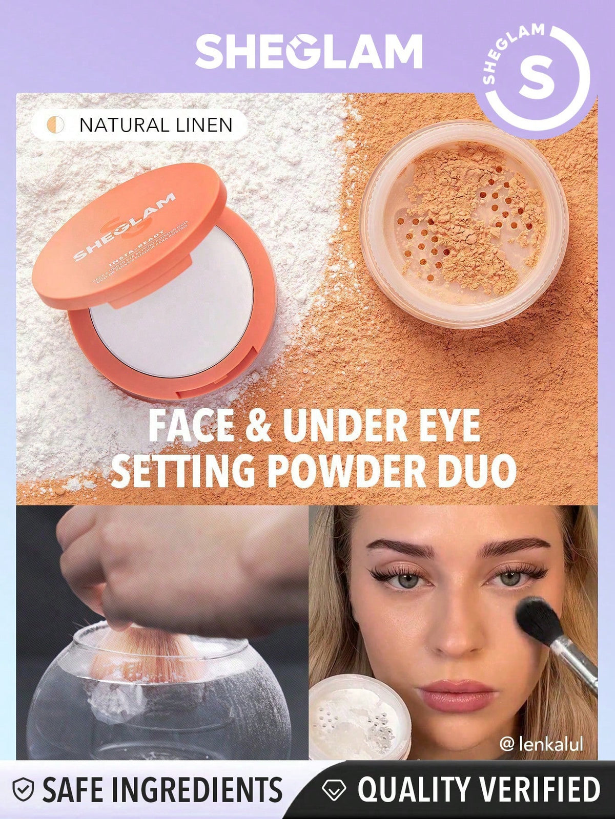 Sheglam Insta Ready Face and Under Eye Setting Powder Duo