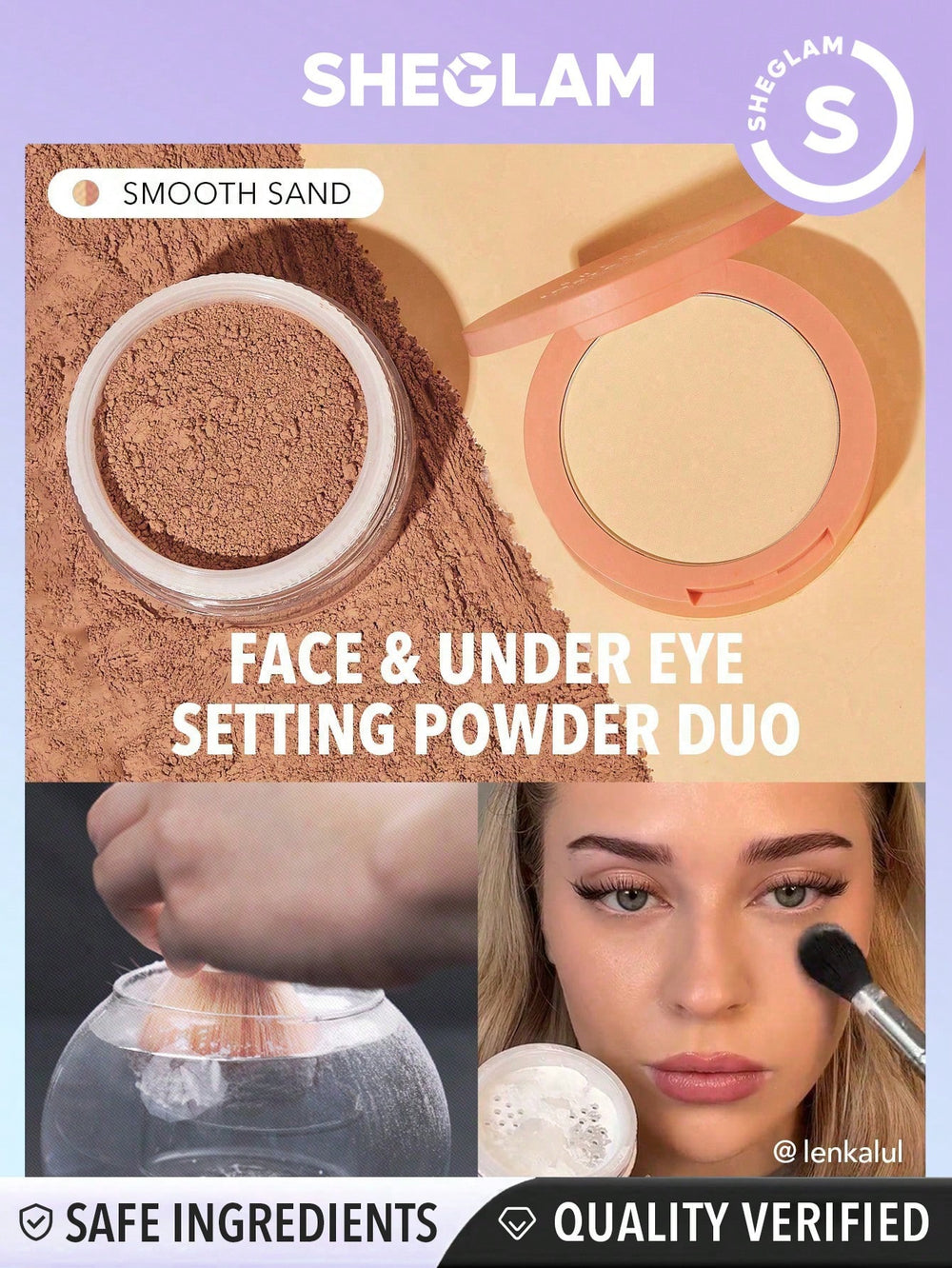 Sheglam Insta Ready Face and Under Eye Setting Powder Duo