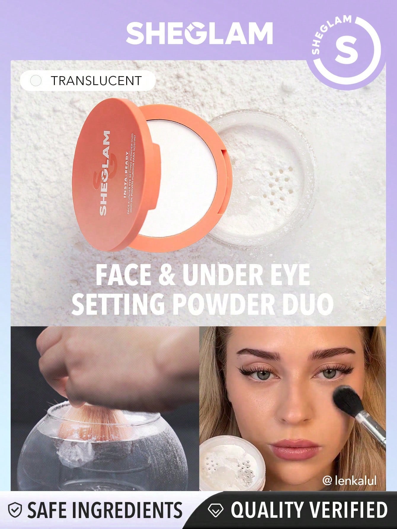 Sheglam Insta Ready Face and Under Eye Setting Powder Duo