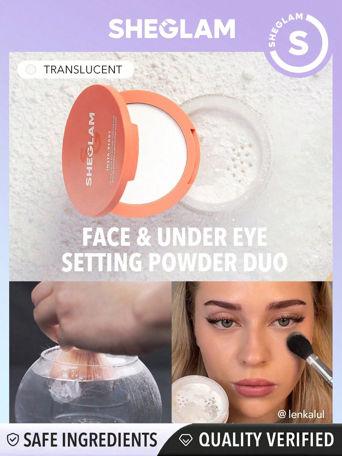 Sheglam Insta Ready Face and Under Eye Setting Powder Duo