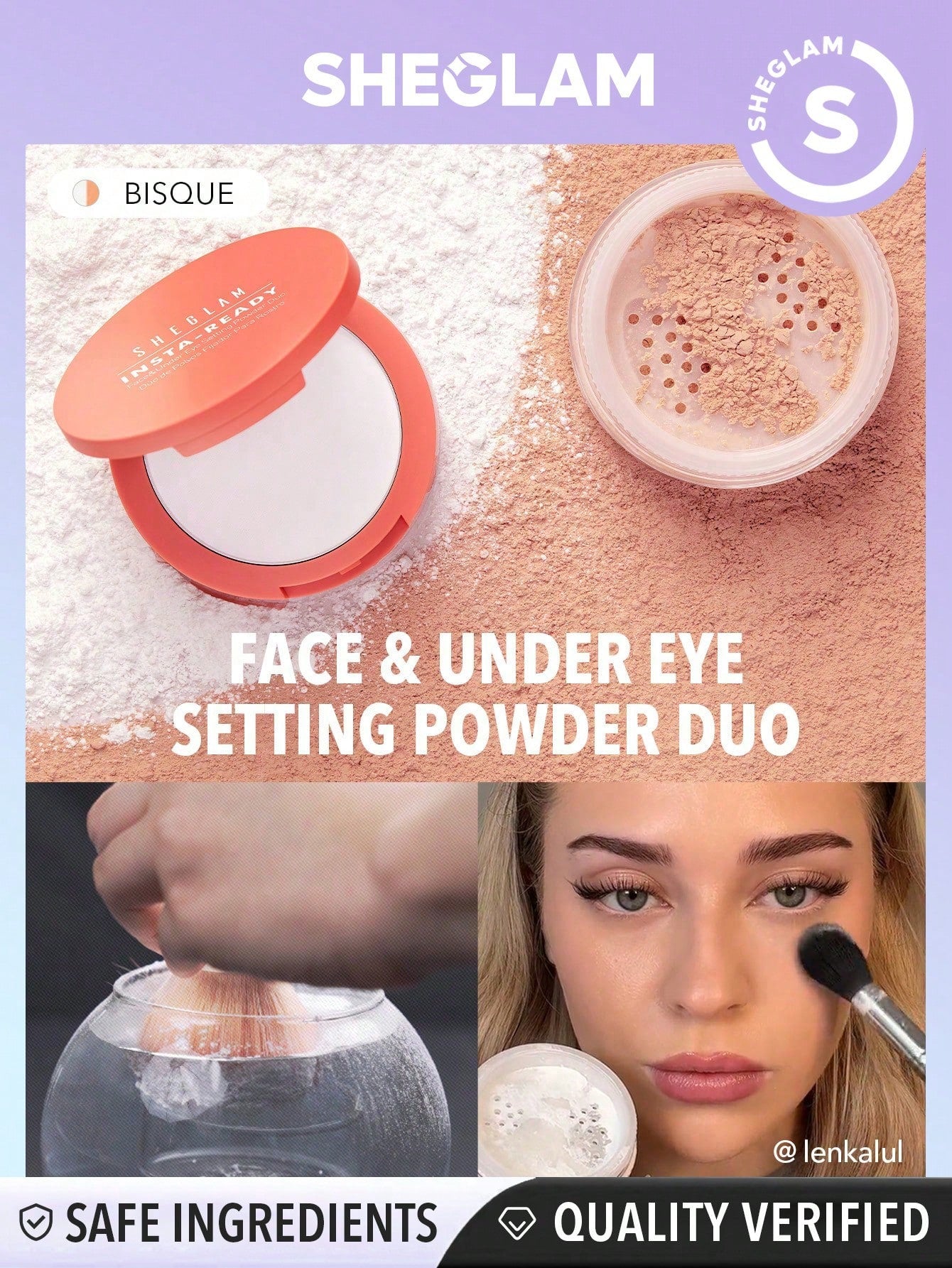 Sheglam Insta Ready Face and Under Eye Setting Powder Duo