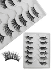 shein 6 pairs Set Cat Eye Style Natural Short