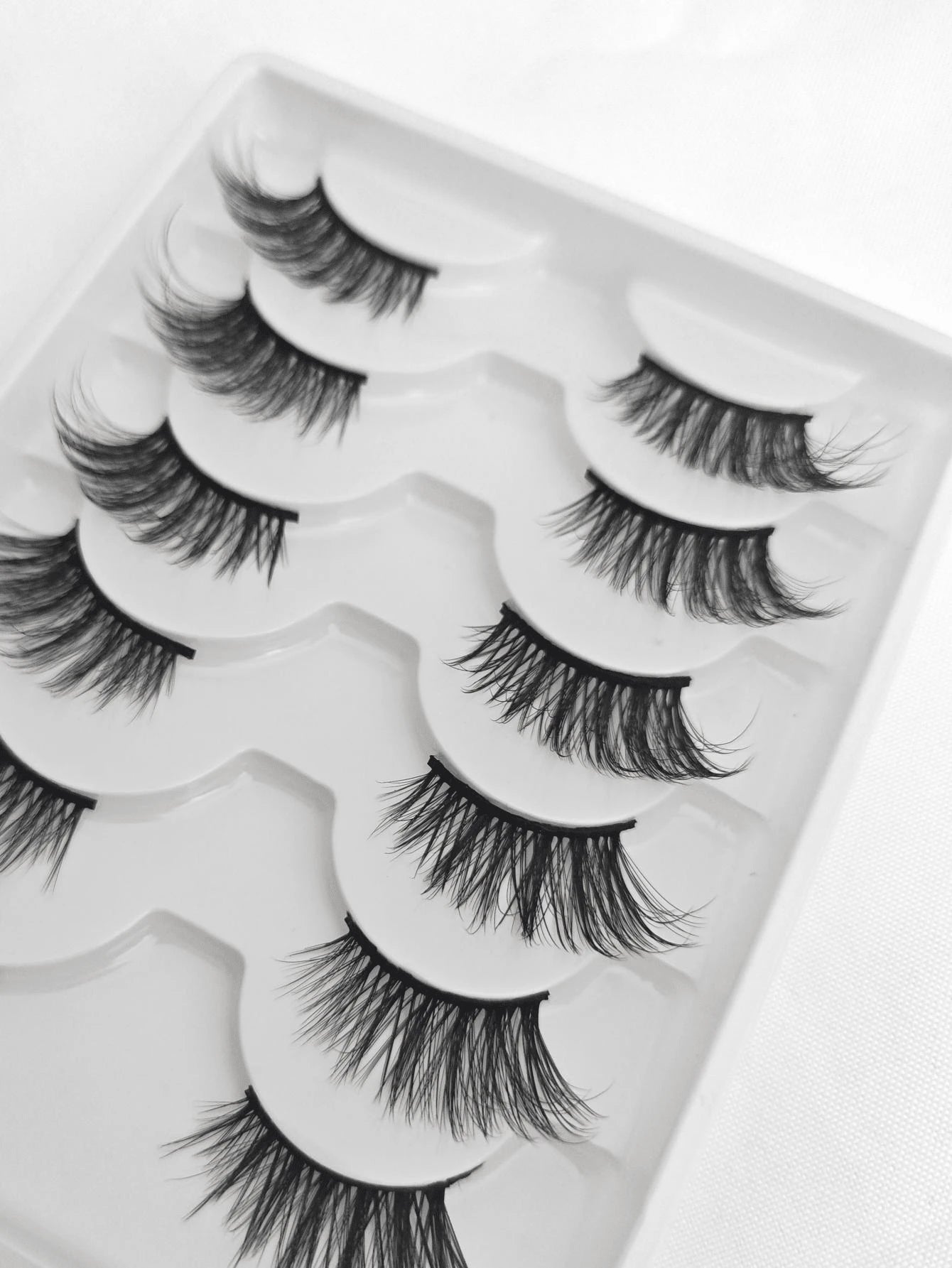 shein 6 pairs Set Cat Eye Style Natural Short