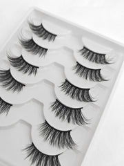 shein 6 pairs Set Cat Eye Style Natural Short