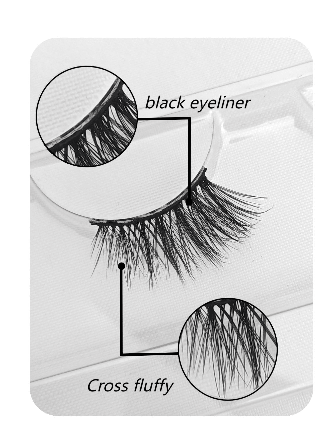 shein 6 pairs Set Cat Eye Style Natural Short