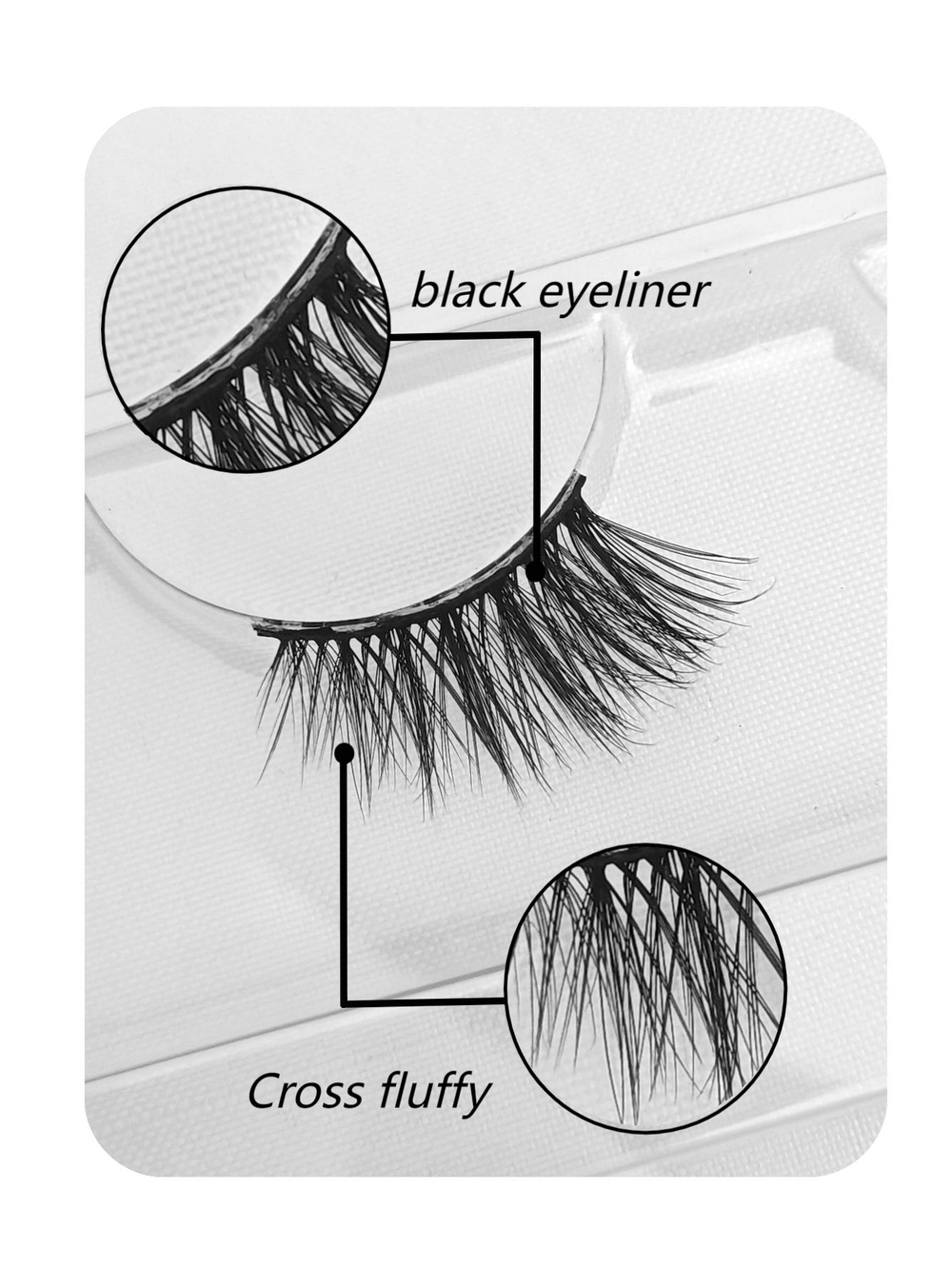 shein 6 pairs Set Cat Eye Style Natural Short