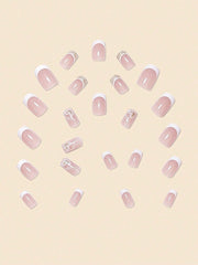 Shein 24pcs Square Shape False Nails