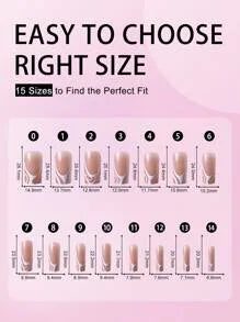 Shein Champagne Nail Polish 120 pieces