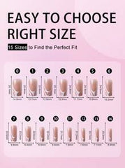 Shein Champagne Nail Polish 120 pieces