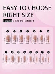 Shein Champagne Nail Polish 120 pieces