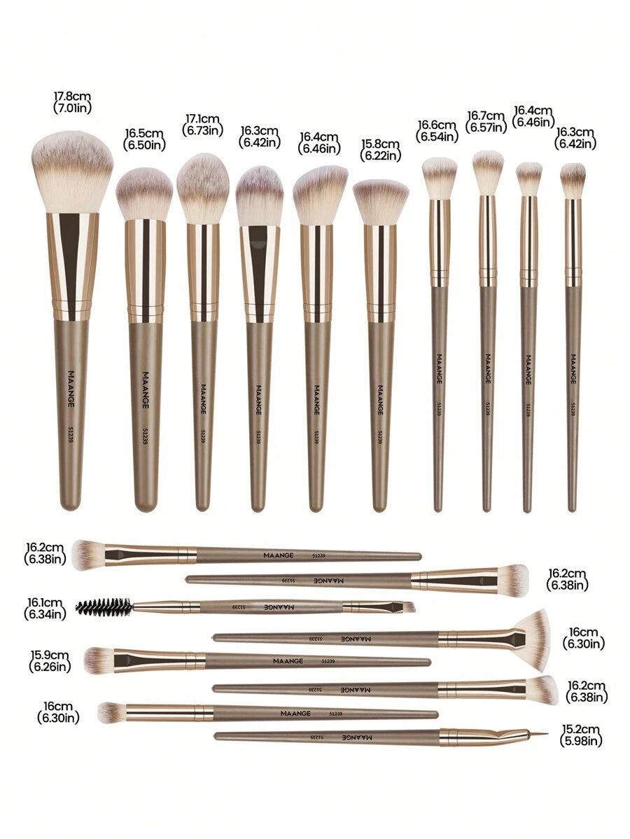 Shein Maange Pro Makeup Brush Set 18 Pieces