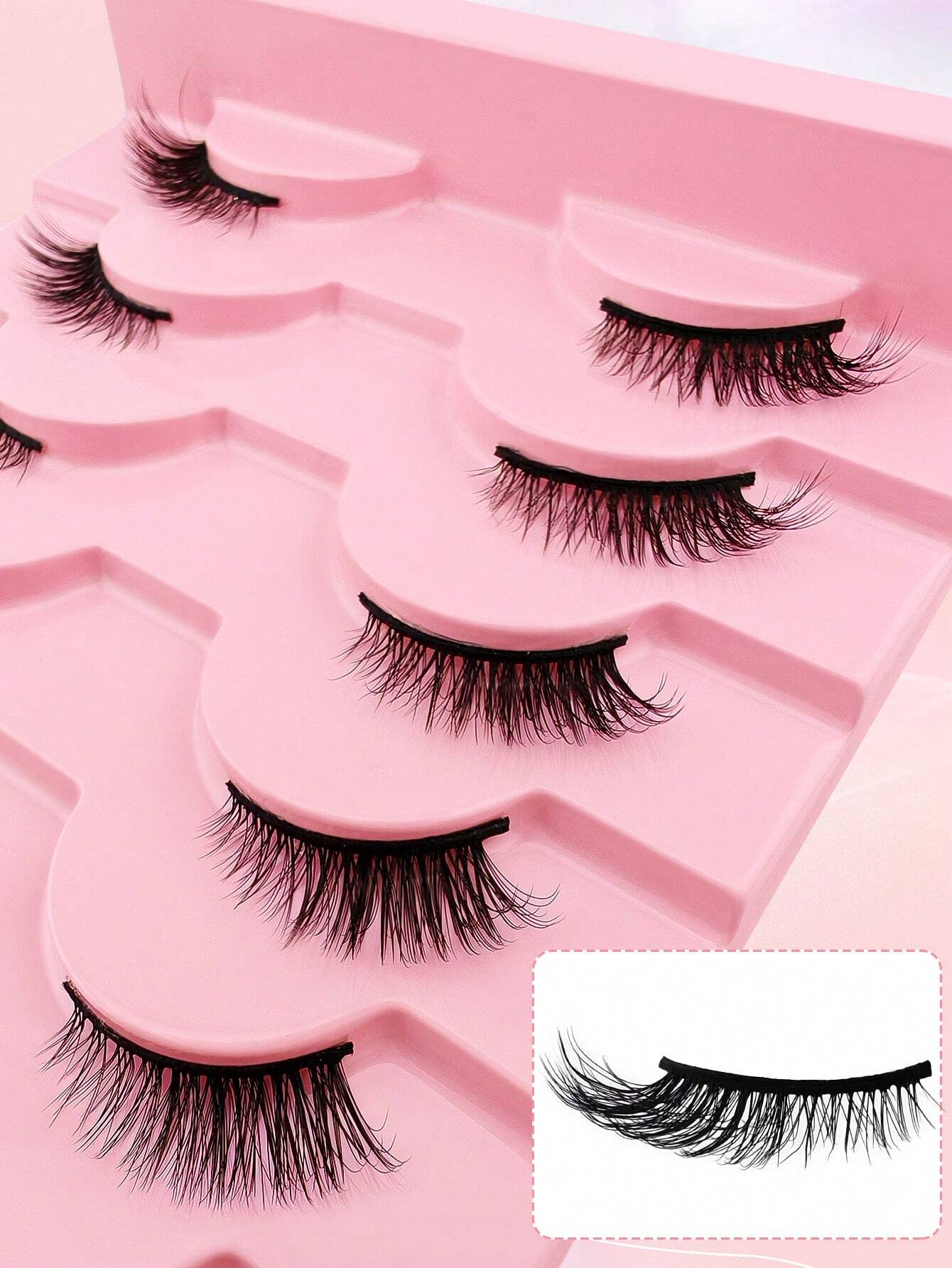 Shein 10 pairs of natural-looking crisscross cat