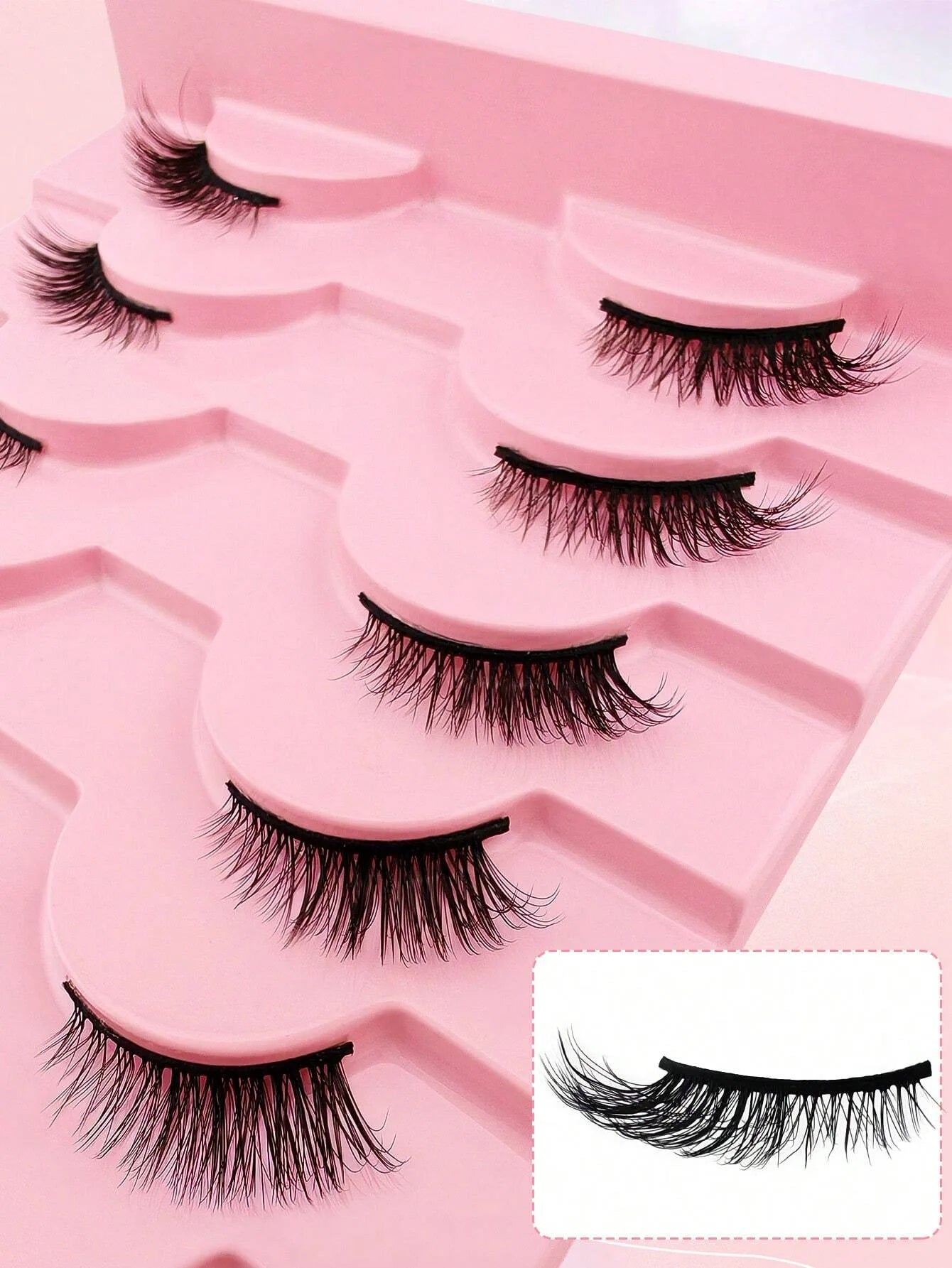 Shein 10 pairs of natural-looking crisscross cat