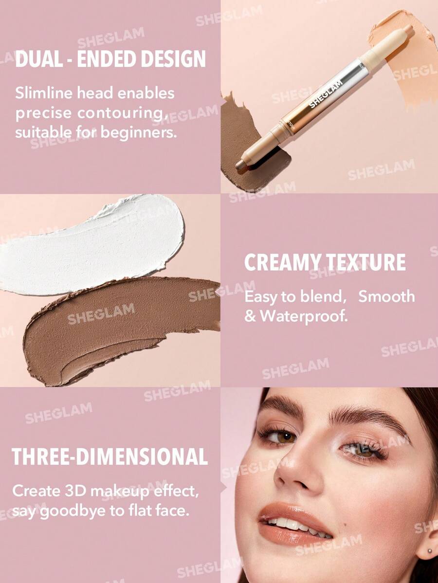 SHEGLAM Fine Line 2-In-1 Nose Contour and Highlight Pen