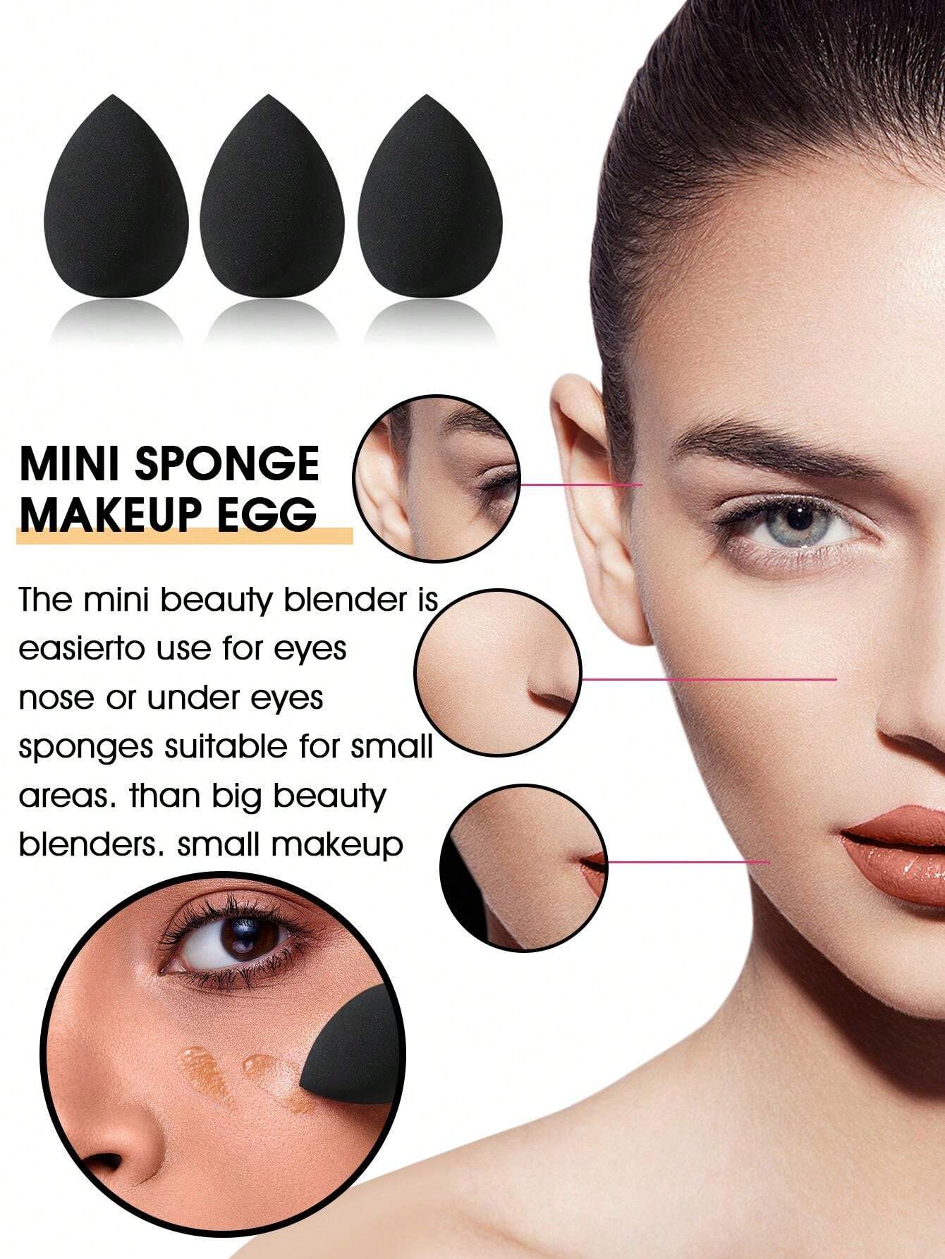 Shein 20pcs Makeup Brush Set &1pc Storage Stand+6PCS Makeup Puff+5PCS Makeup Sponge
