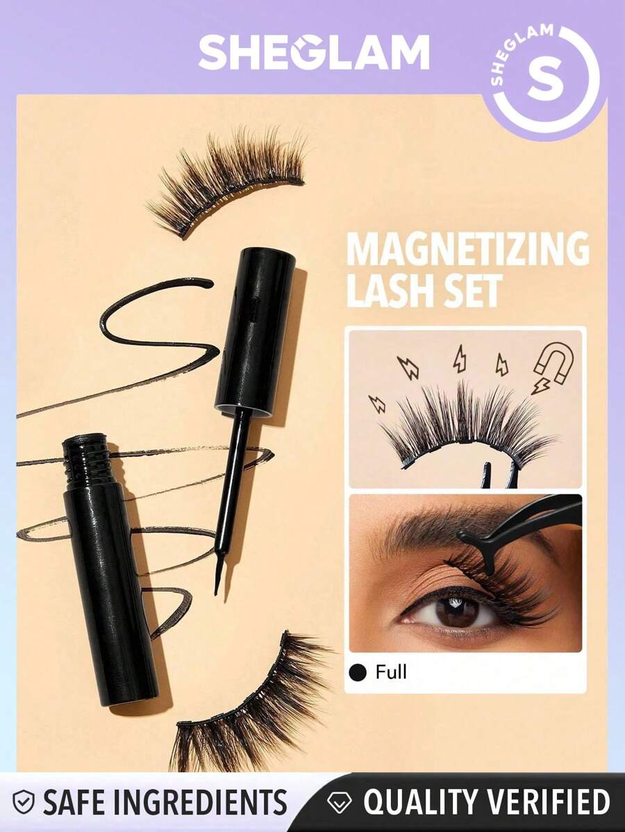 Sheglam Magnetizing Eyes Full And Fabulous Lash + Liner Set