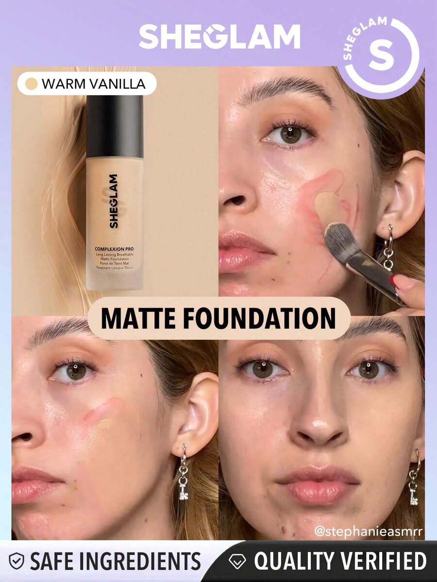 Sheglam Complexion Pro Long Lasting Breathable Matte Foundation