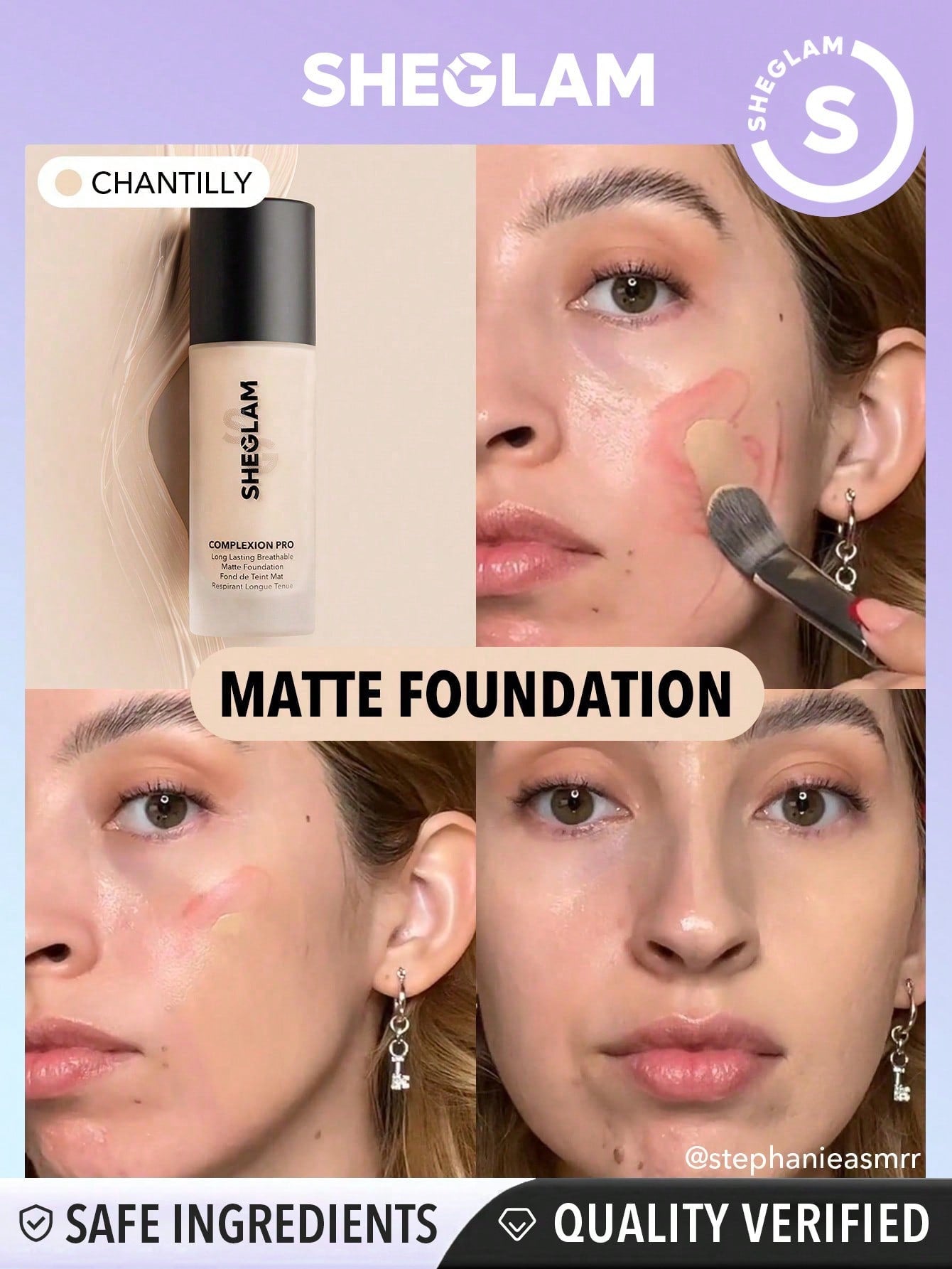 Sheglam Complexion Pro Long Lasting Breathable Matte Foundation