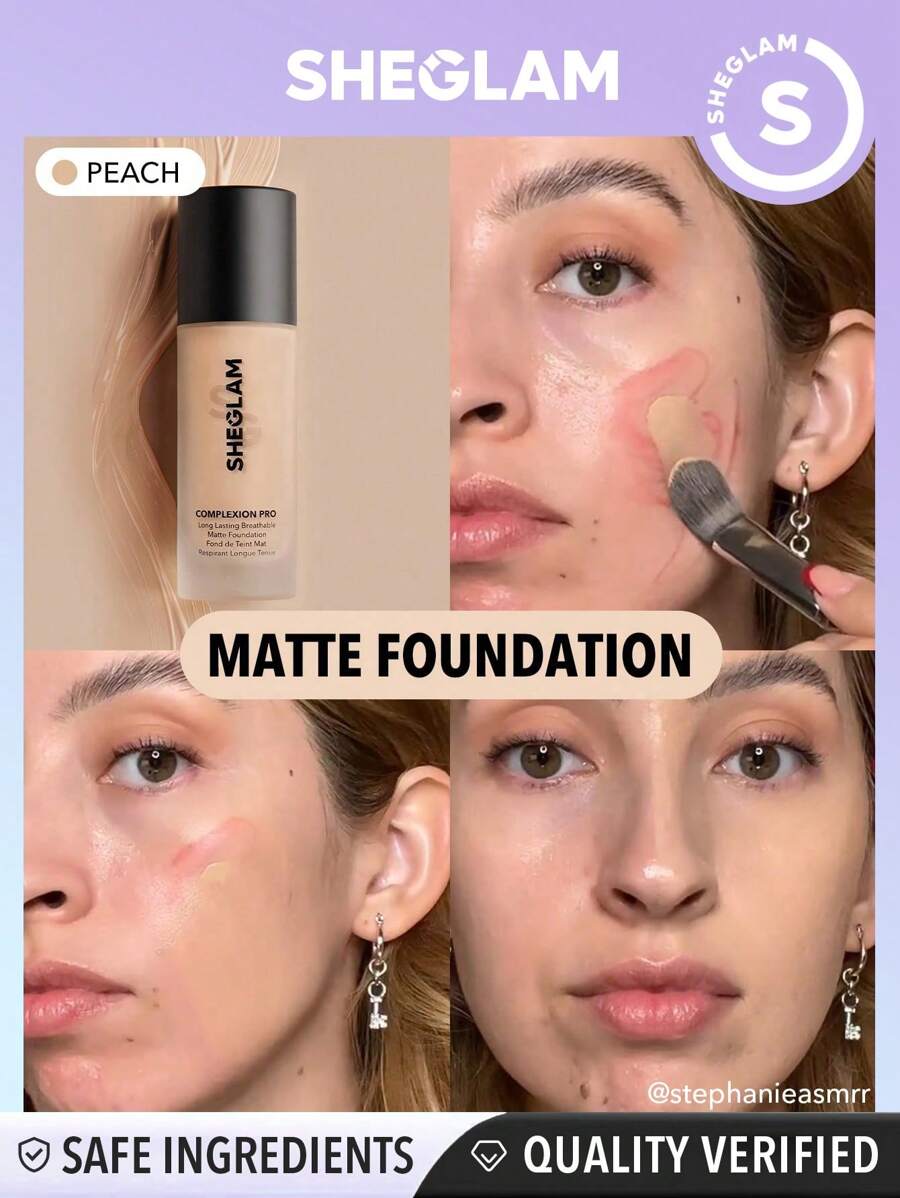 Sheglam Complexion Pro Long Lasting Breathable Matte Foundation