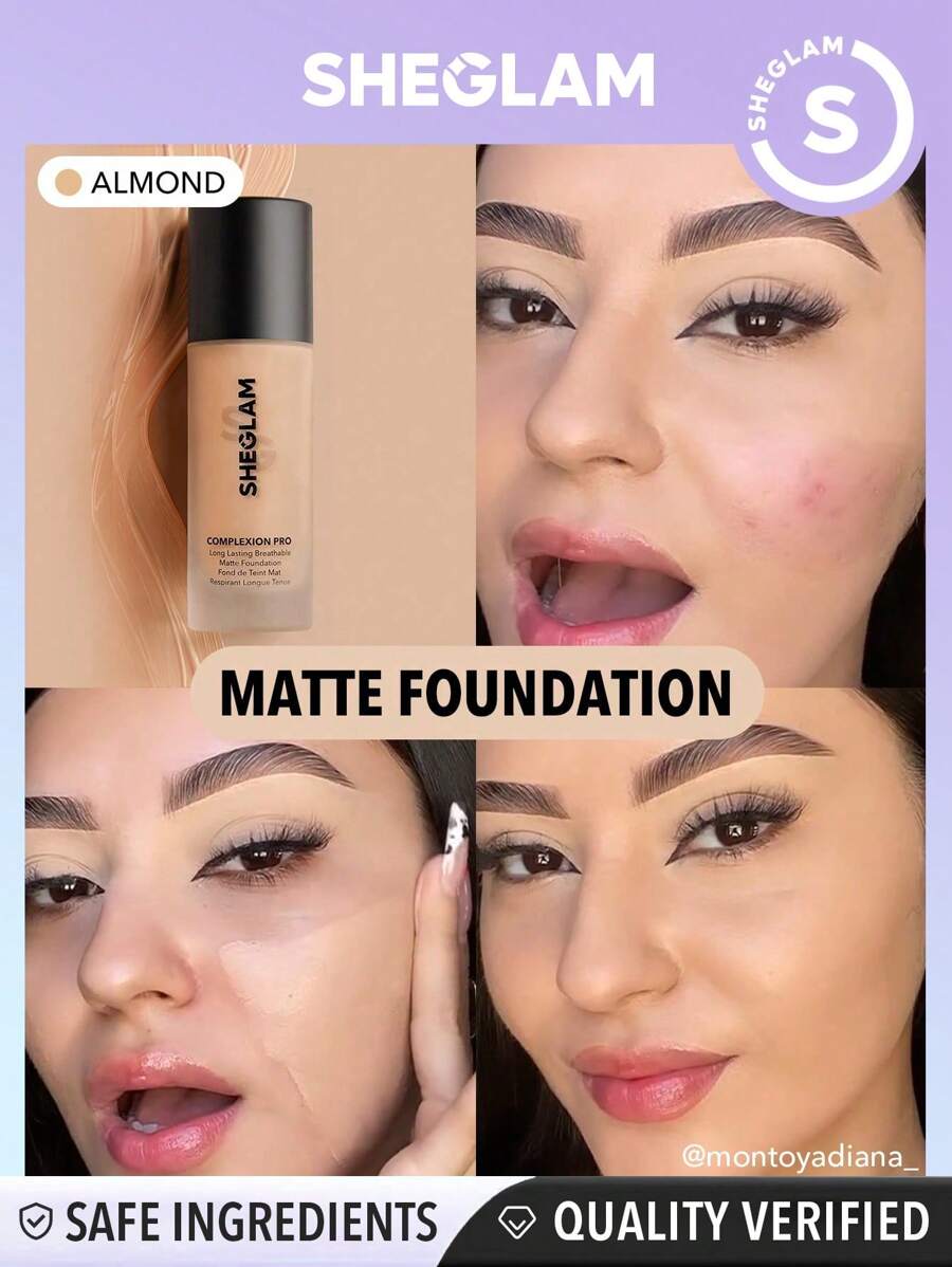Sheglam Complexion Pro Long Lasting Breathable Matte Foundation