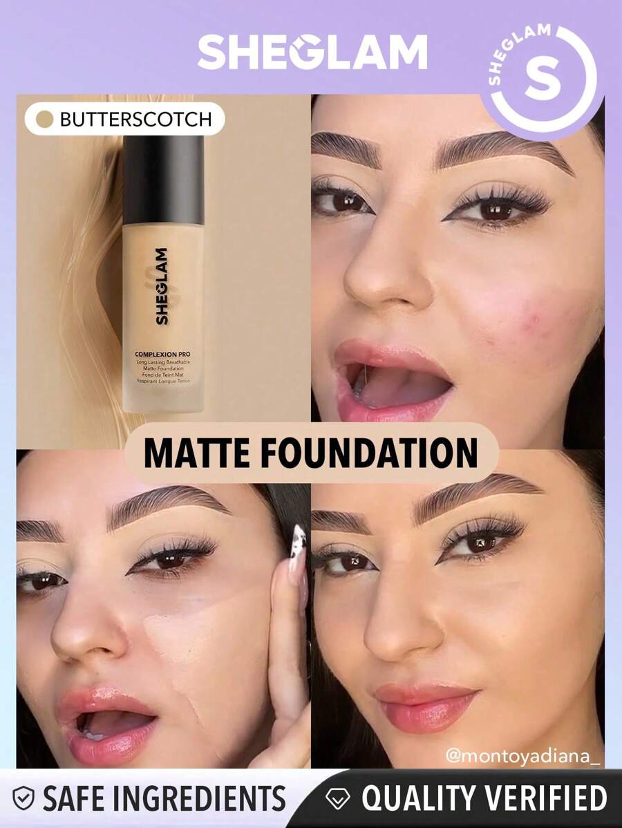 Sheglam Complexion Pro Long Lasting Breathable Matte Foundation