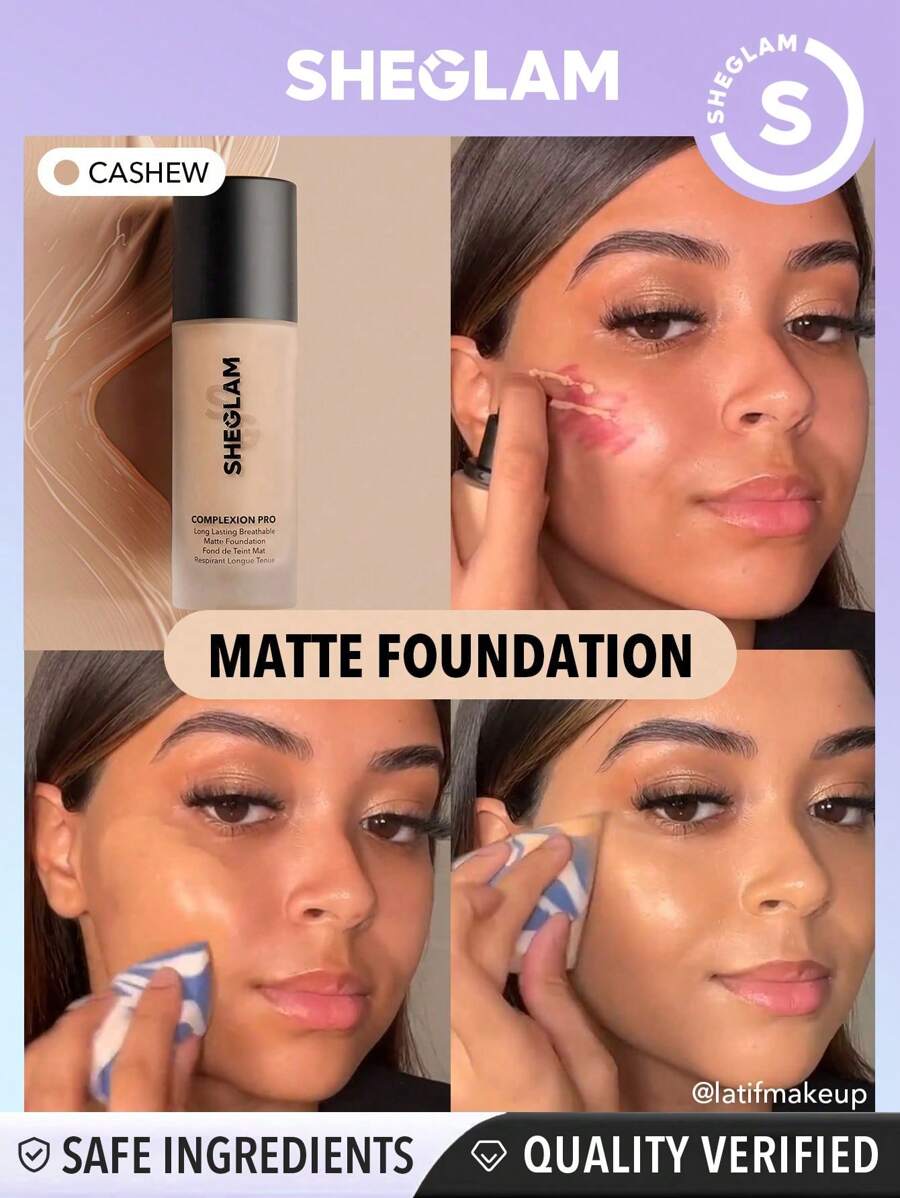 Sheglam Complexion Pro Long Lasting Breathable Matte Foundation