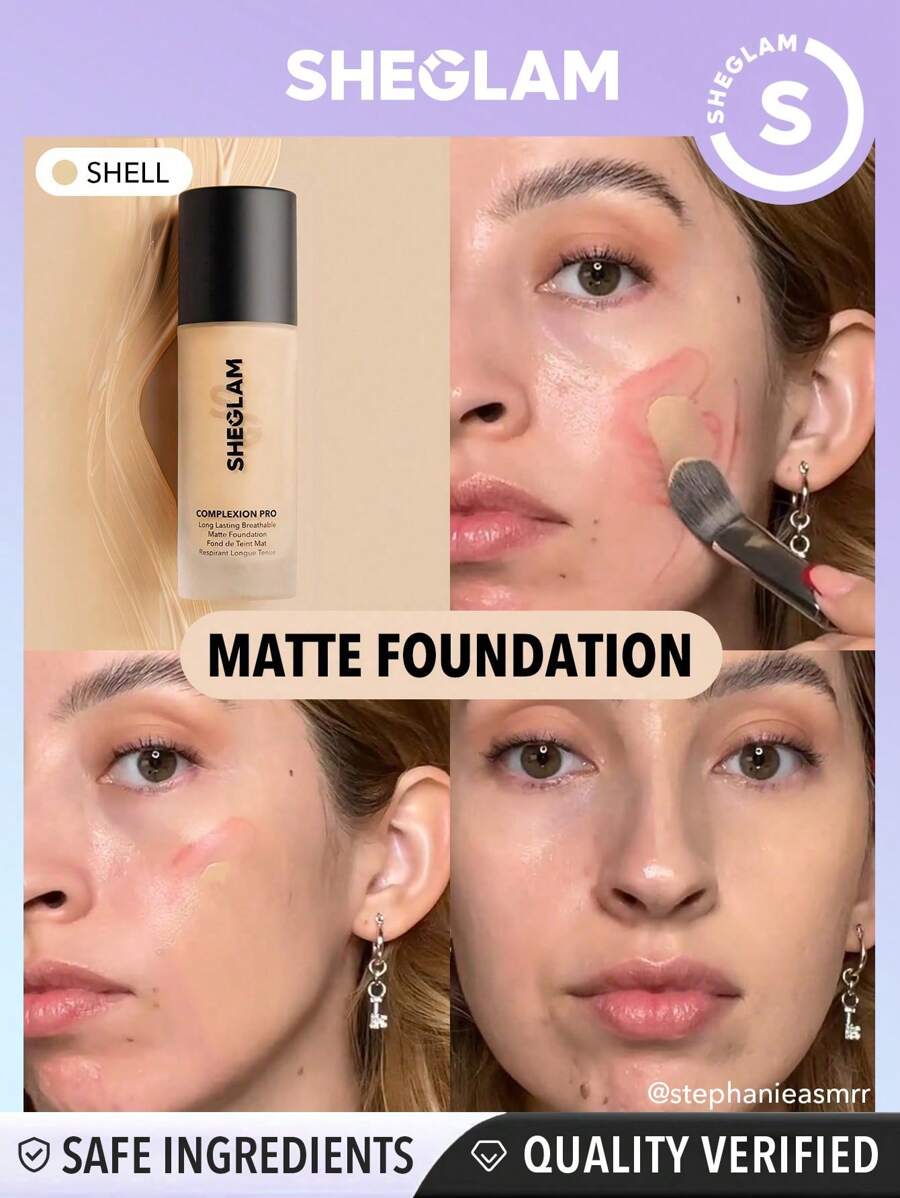 Sheglam Complexion Pro Long Lasting Breathable Matte Foundation