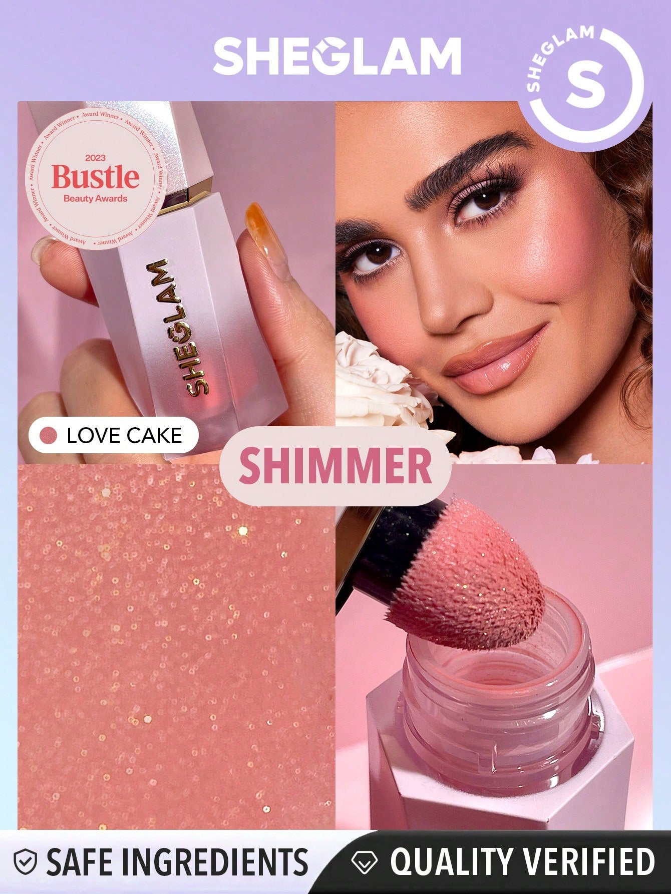 Sheglam Color Bloom Dayglow Liquid Blush Shimmer