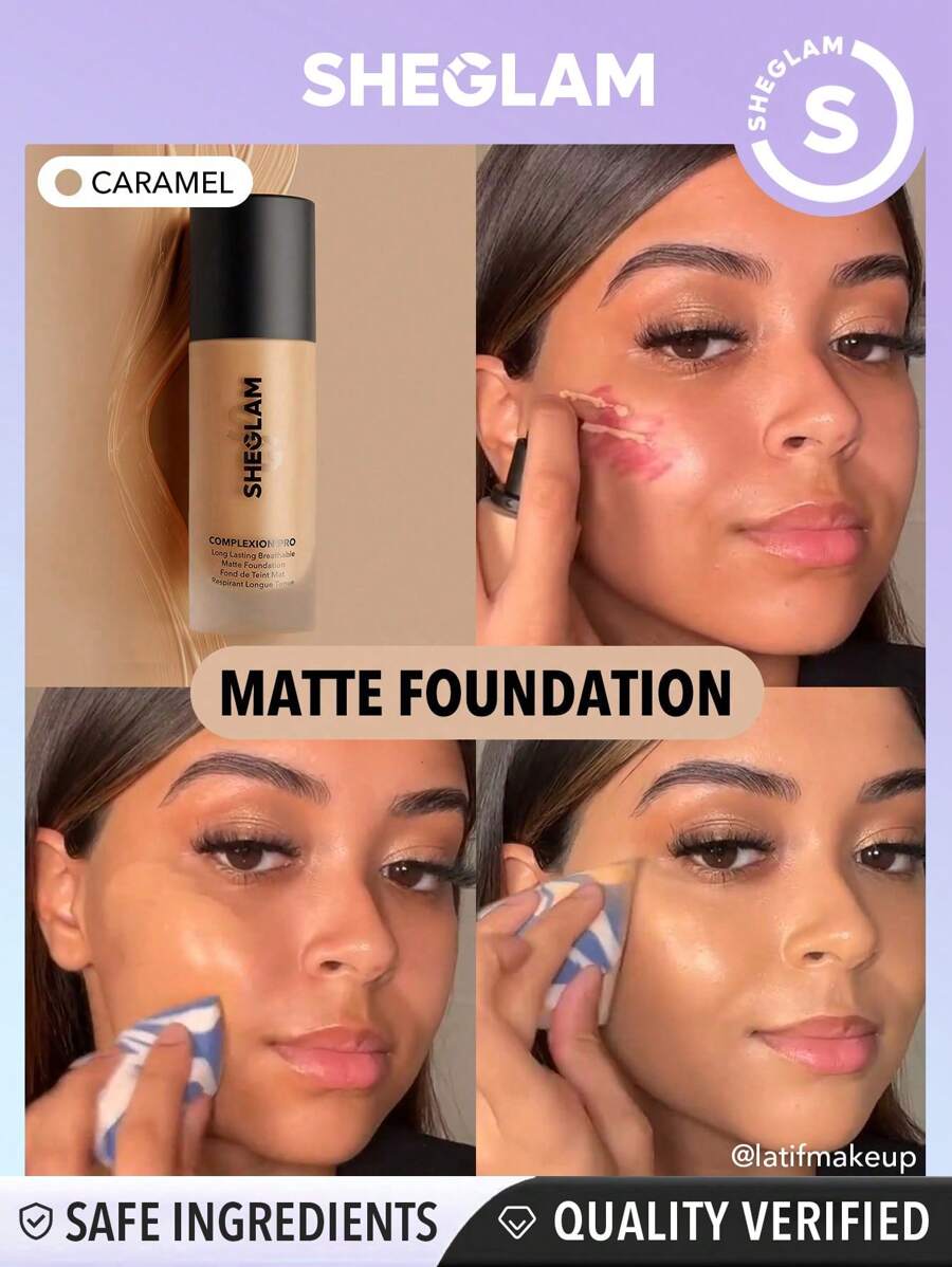 Sheglam Complexion Pro Long Lasting Breathable Matte Foundation