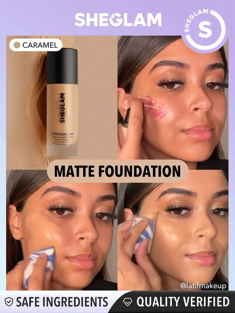 Sheglam Complexion Pro Long Lasting Breathable Matte Foundation