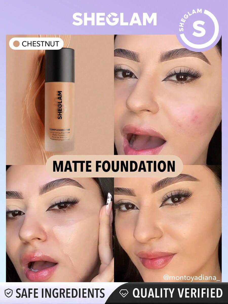 Sheglam Complexion Pro Long Lasting Breathable Matte Foundation