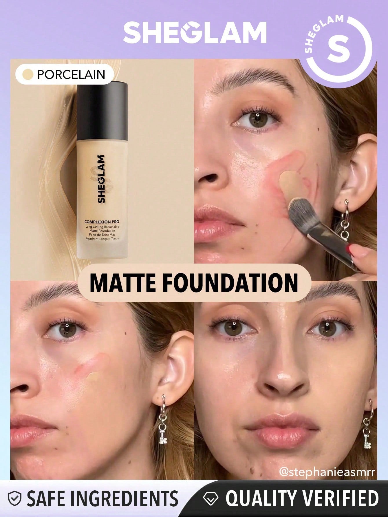 Sheglam Complexion Pro Long Lasting Breathable Matte Foundation
