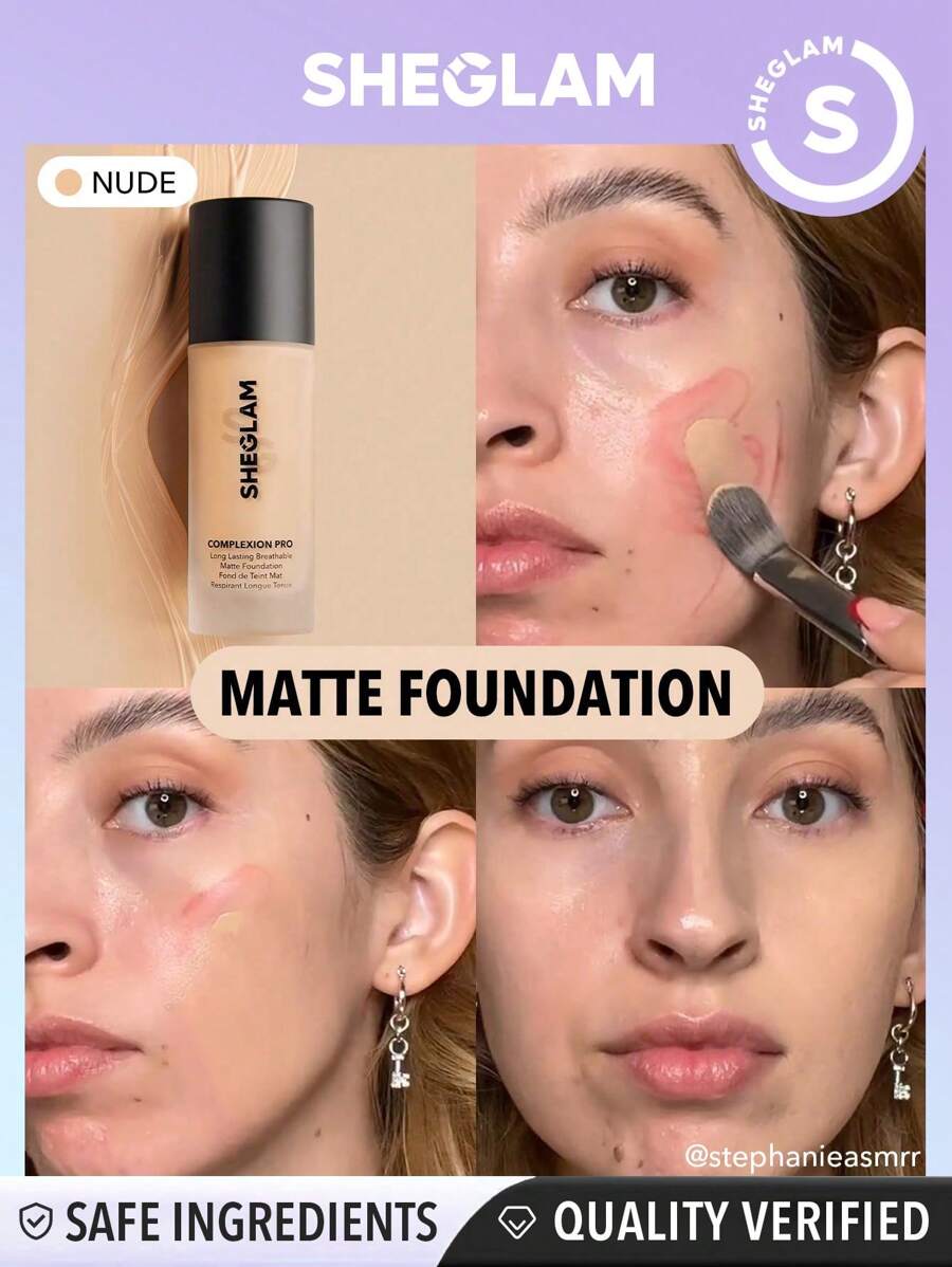Sheglam Complexion Pro Long Lasting Breathable Matte Foundation