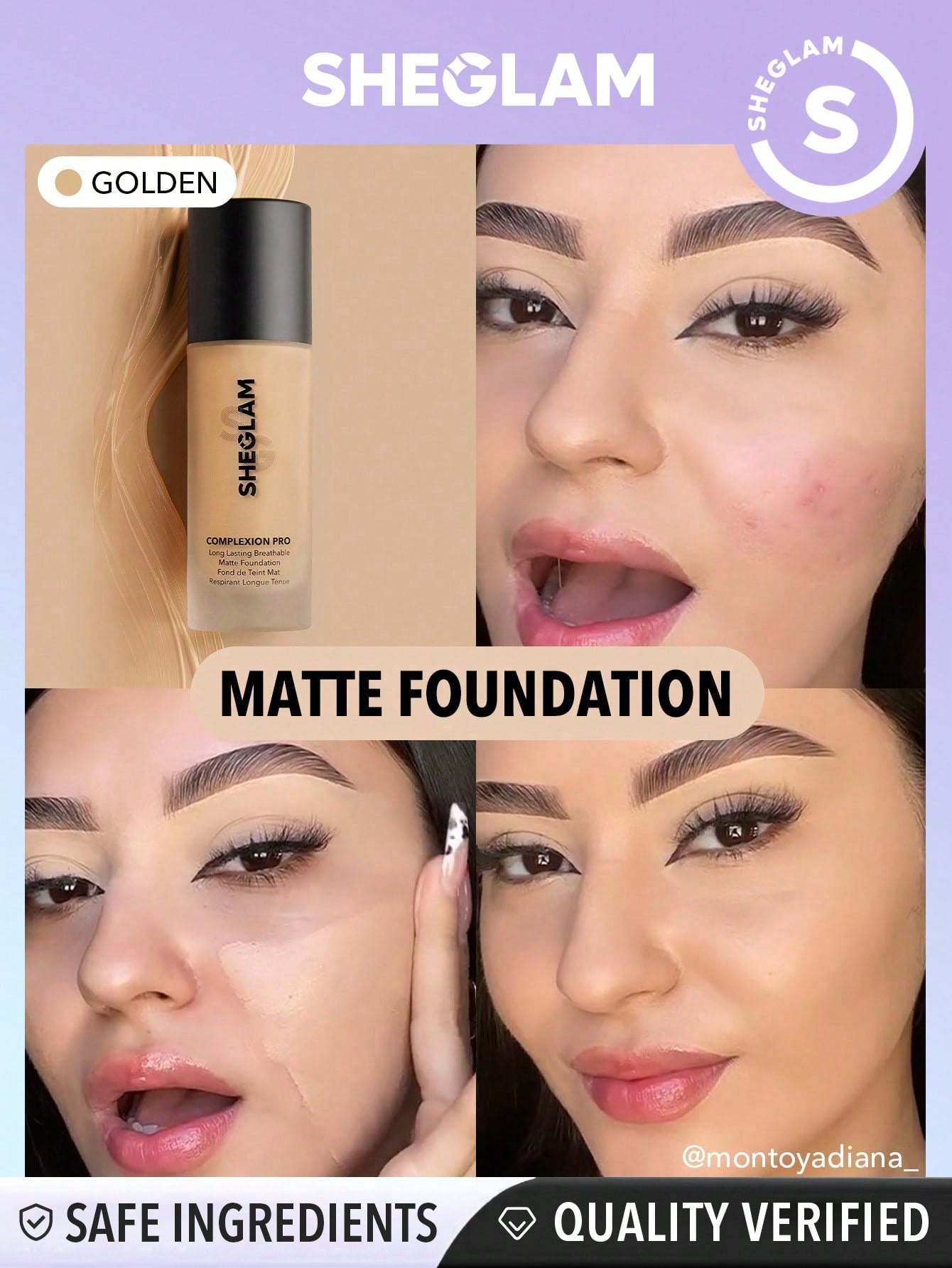Sheglam Complexion Pro Long Lasting Breathable Matte Foundation