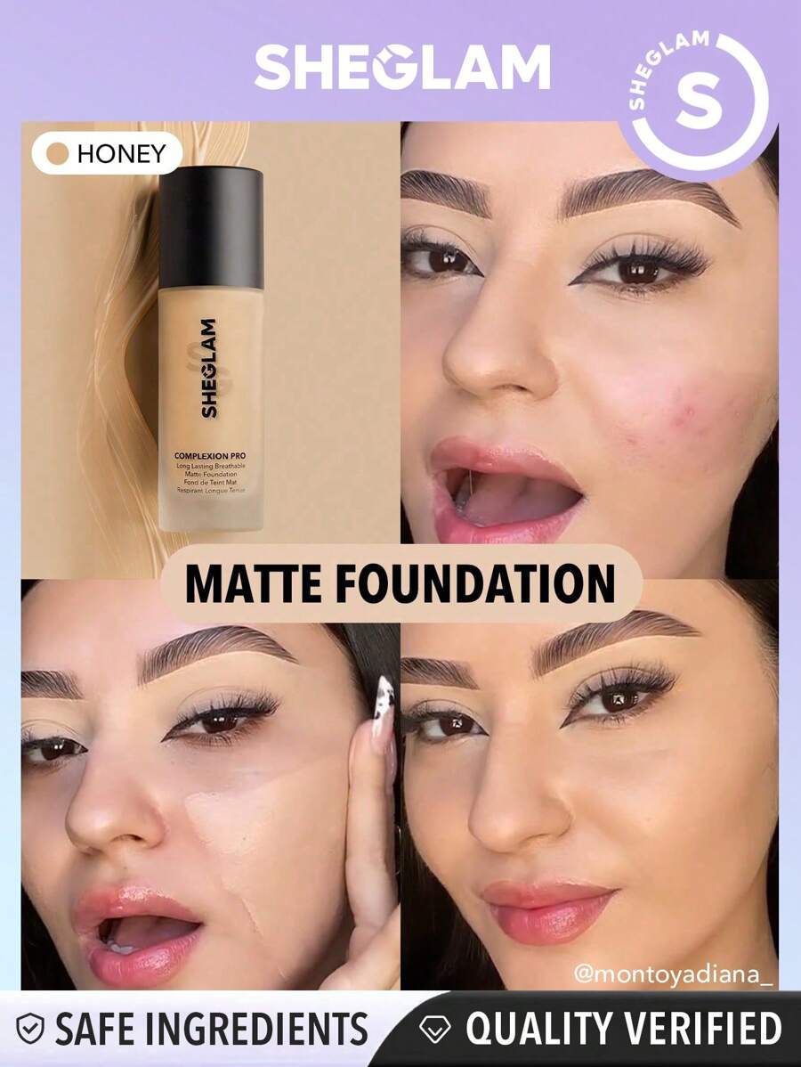 Sheglam Complexion Pro Long Lasting Breathable Matte Foundation