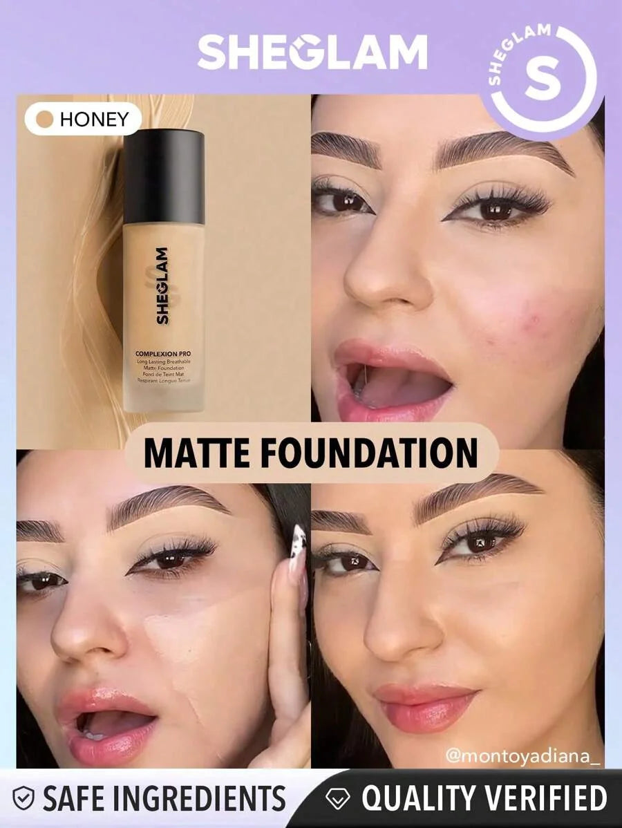Sheglam Complexion Pro Long Lasting Breathable Matte Foundation