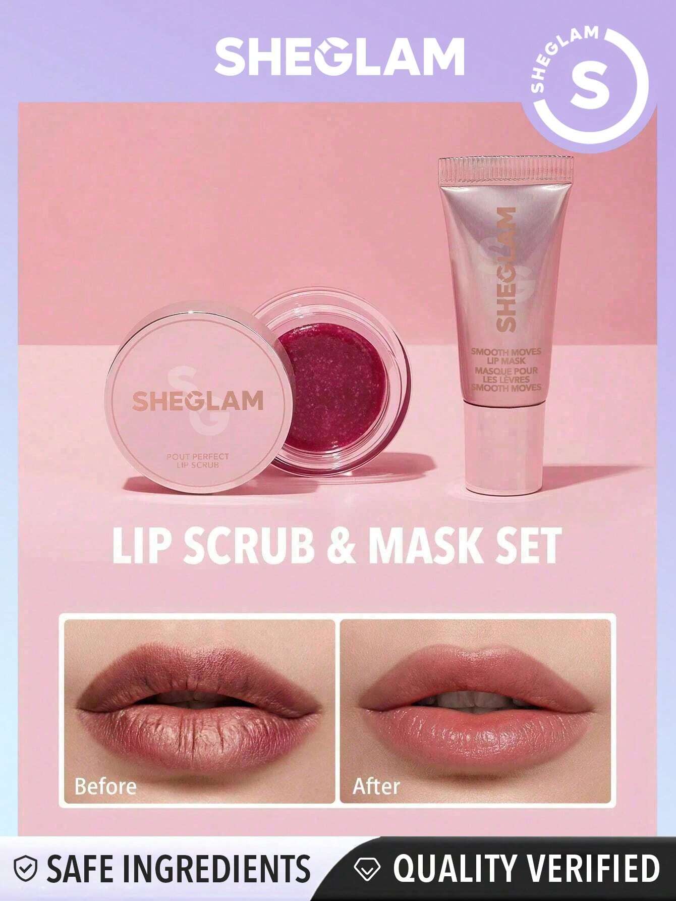 Sheglam lip service scrub set