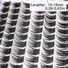 Shein Eyelash Extension Kit 240pcs Mixed Individual Cluster With Glue+Tweezers