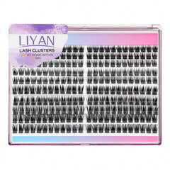 Shein Eyelash Extension Kit 240pcs Mixed Individual Cluster With Glue+Tweezers