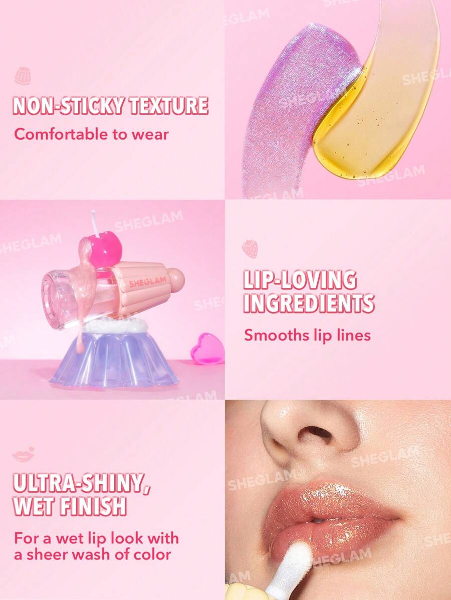 SHEGLAM Jelly Wow Hydrating Lip Oil