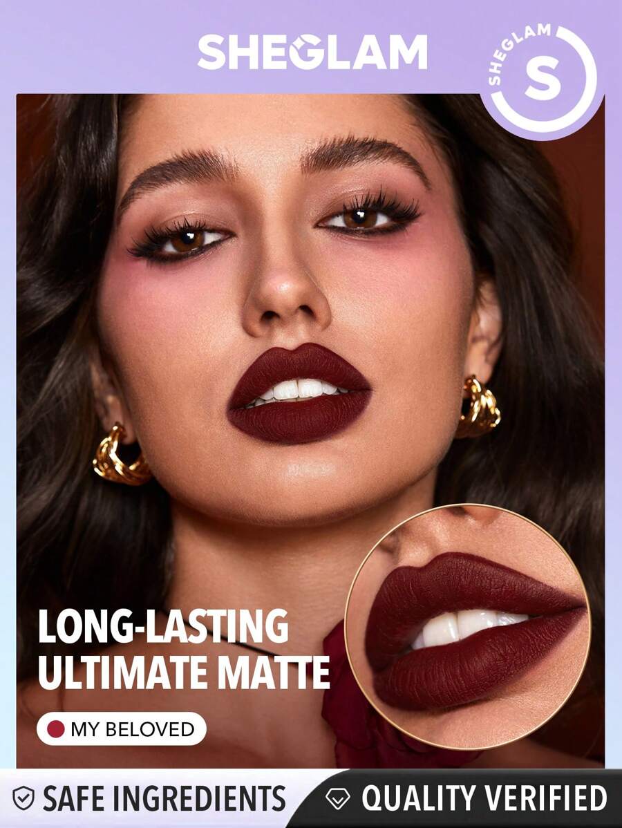Sheglam Dynamatte Boom Long Lasting Matte Lipstick ember rose