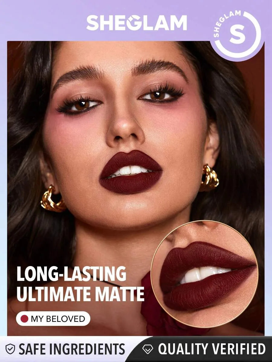 Sheglam Dynamatte Boom Long Lasting Matte Lipstick ember rose
