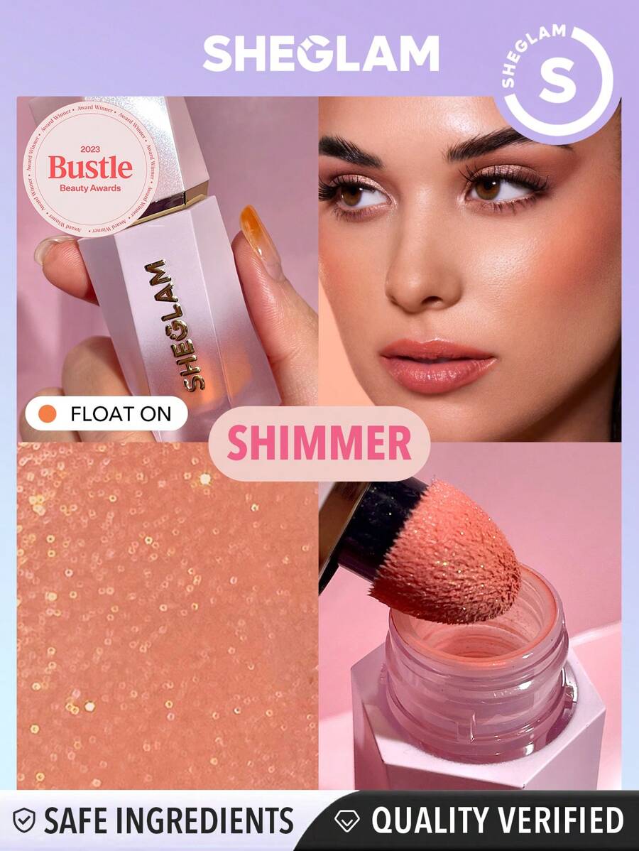 Sheglam Color Bloom Dayglow Liquid Blush Shimmer